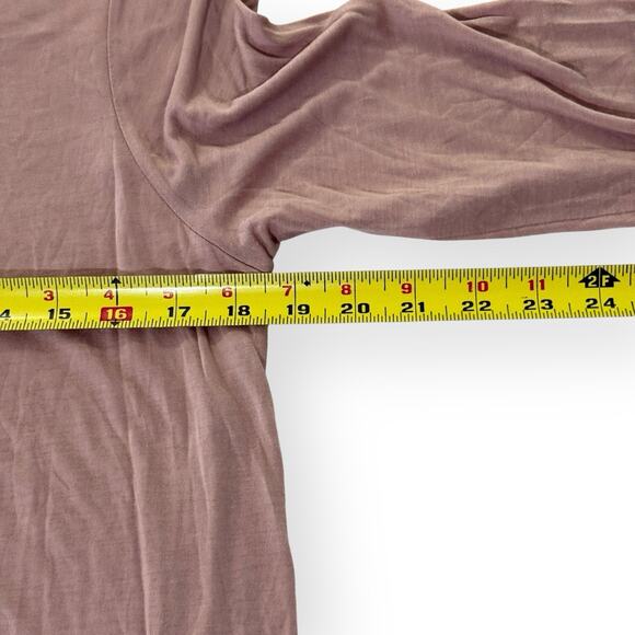 J. Jill Pure Jill Supersoft 3/4 Sleeve Elliptical Tee Womens Size S Mauve Pink - Picture 9 of 10